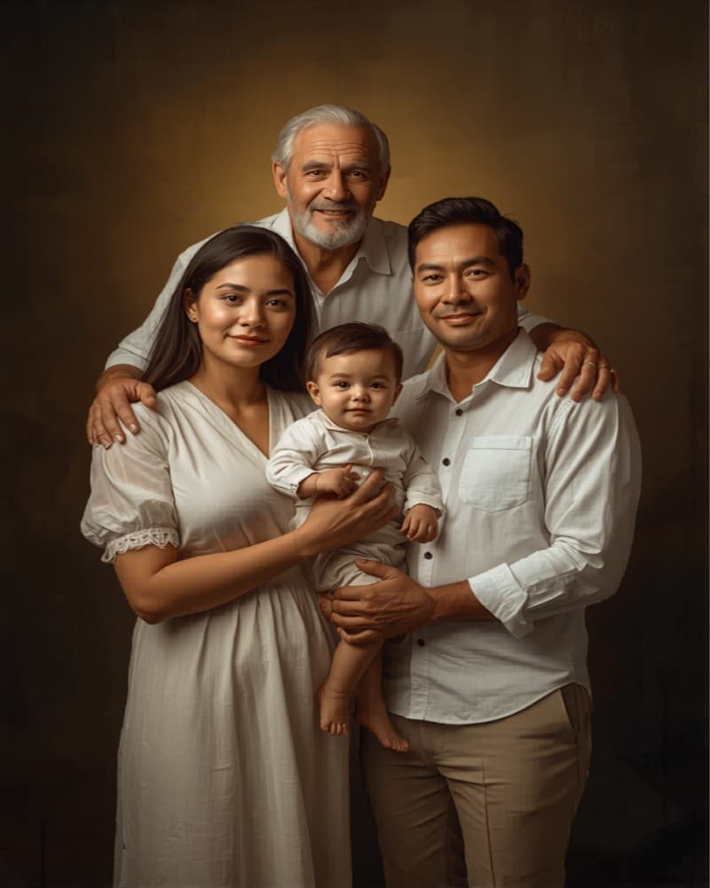 Heirloom studio composition — The Reyes Family